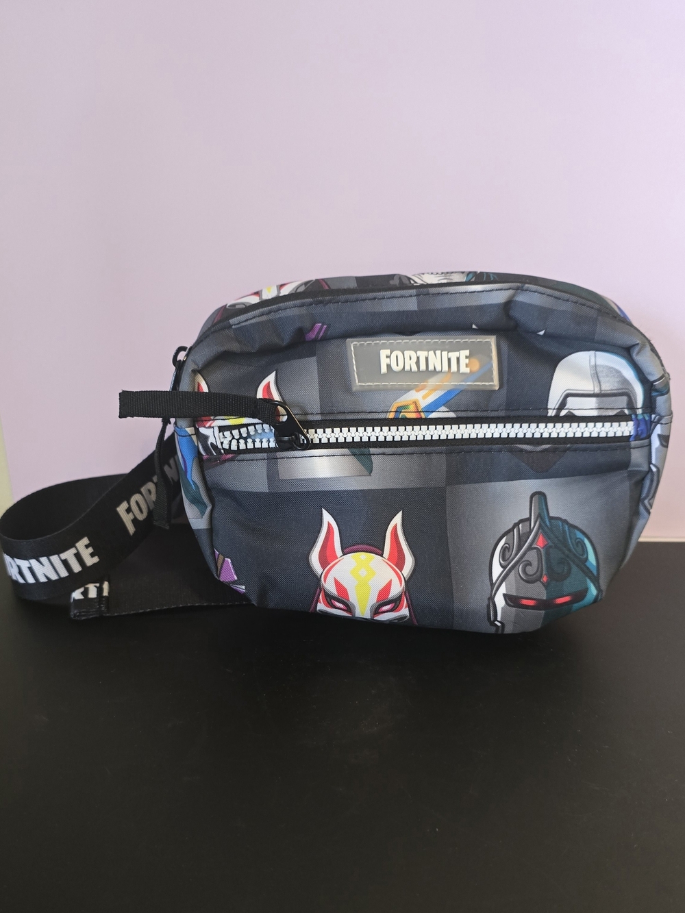 Fortnite Kids Black Character Print Waist Bag